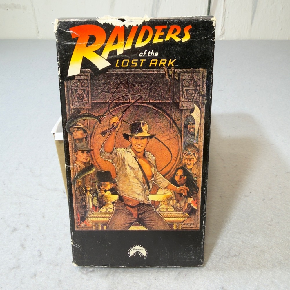 Raiders of the Lost Ark VHS 1989 Paramount‎ Indiana Jones Harrison Ford 01376
